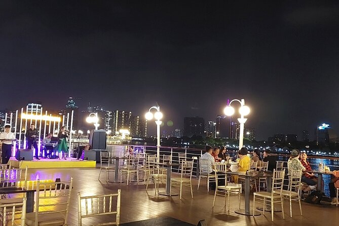 3 Hours Dinner With Luxury Princess Yacht On Sai Gon River - Night skyline highlights you’ll actually notice from the water