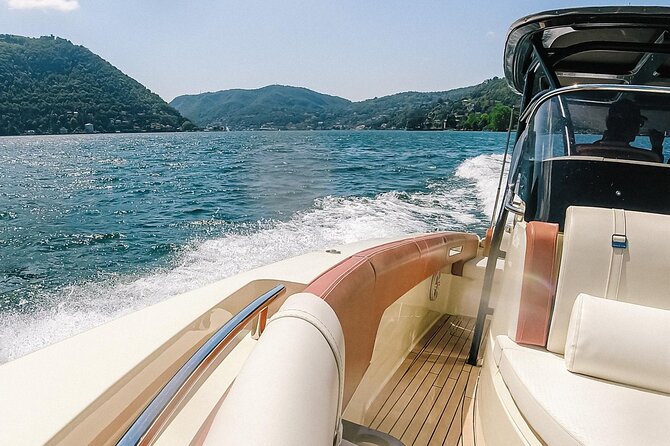 4H Como Lake Cruise drop of Bellagio and Varenna on Tender Yacht - Life Electric and the Breakwater Glide-by