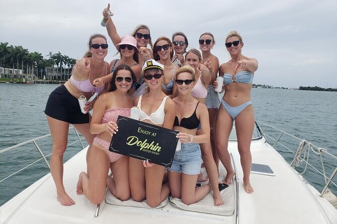 52' Yacht Rental in Miami Beach with Experienced Captain - Getting Wet: Floating Mat, Life Jackets, and Practical Comfort