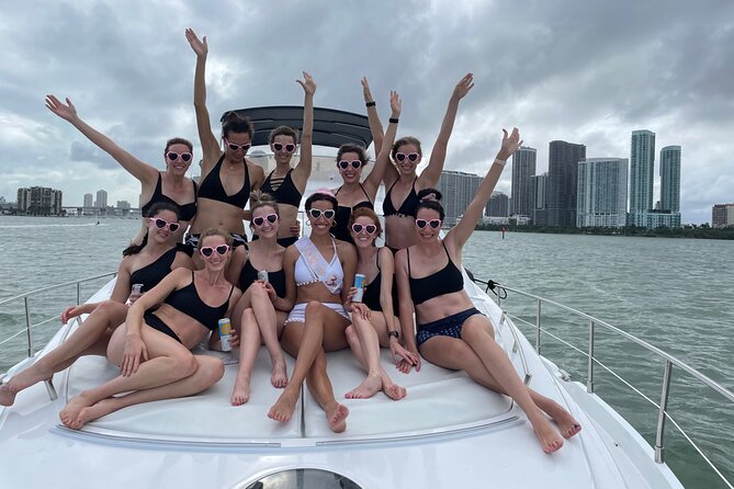 65ft Yacht Charter in Miami - Halouver Sandbar and Swim Time: Paddle Boards and Sun-Platform Fun