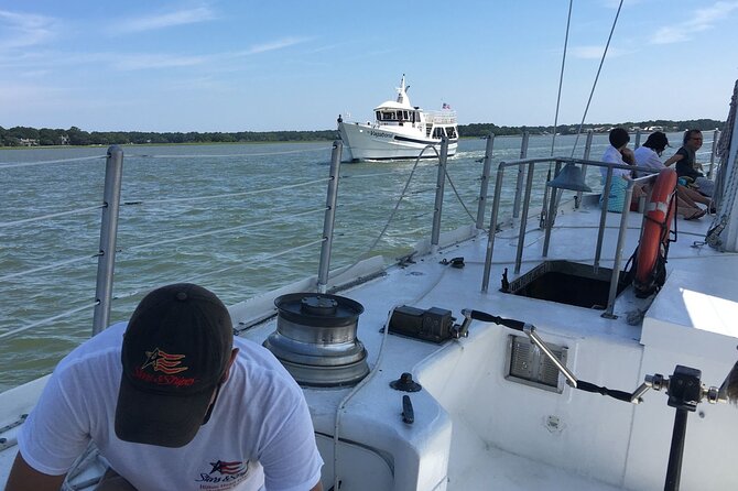 America's Cup 12-Meter Yacht Afternoon Sail from Hilton Head - When you get to help: crew tasks on a sailing day