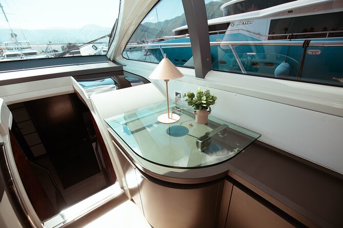 Azimut 62s Yacht Early Morning Capri Transfer & Italian Breakfast - Sailing the Sorrento Coast Toward Capri in About an Hour