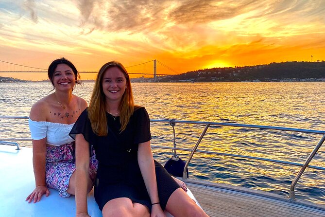 Bosphorus Sunset Yacht Cruise with Snacks and Live Guide - The route on the water: bridges, towers, fortresses, and palaces