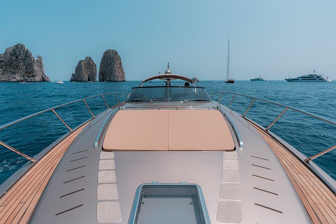 Capri private luxury yacht cruise from sorrento on Riva rivale 52 - Your Sorrento coastline warm-up: Queen Giovanna Baths, Massa Lubrense, Punta Campanella