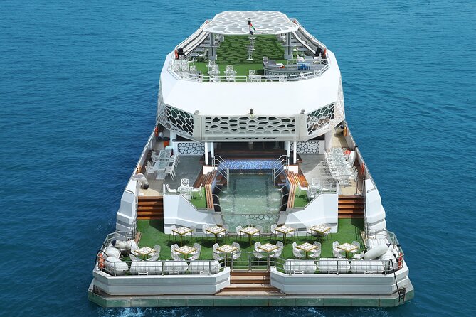 Dubai: Lotus Mega Yacht 3-Hours Dinner Cruise Tour - Entertainment Zones and the Onboard Atmosphere