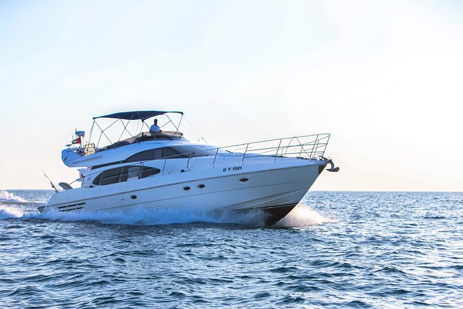 Dubai Yacht Rental - Book 58 ft Private Yacht up to 28 persons - The cruise itself: 2–4 hours of skyline time