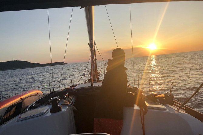 Experience Romantic Sunset Sailing on a modern 36ft (11m) sail yacht | Hvar - The route: past Pakleni Islands, then into sunset position