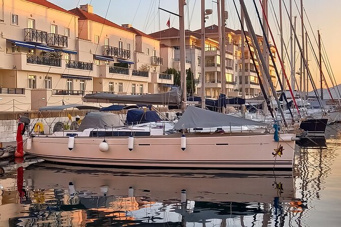 Half day charter on private sailing yacht in Gibraltar - The anchor stop: swimming, snorkelling, and paddleboarding