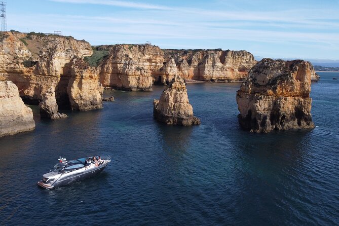 Half Day Private Charter morning /afternoon Yacht in Lagos - Slow Cruise Along the Lagos Seafront to Ponta da Piedade
