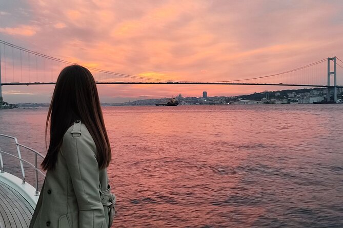 Istanbul Bosphorus Sunset Cruise with Wine on a Luxury Yacht - The sunset view formula: bridges, towers, and why the timing matters