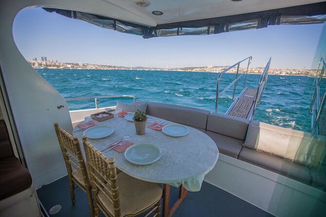 Istanbul Private Luxury Yacht on Bosphorus 14 mt 46feet - Maiden’s Tower at the Entrance of the Bosphorus