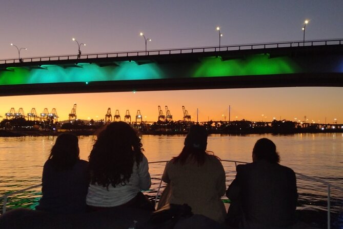 LA: Birthday Special Private Yacht (1 ticket covers 1-6 people) - Harbor reflections: shops and restaurants over the water