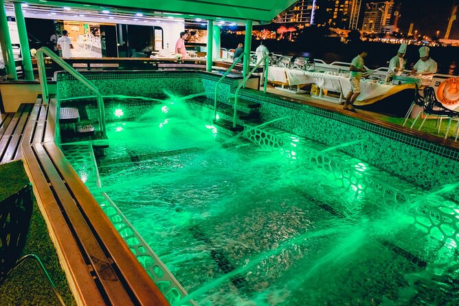 Lotus Mega Yacht Luxury Cruise with Live DJ, Dinner & Transfers - Weather, heat, and how to stay comfortable on a 7:00 pm cruise