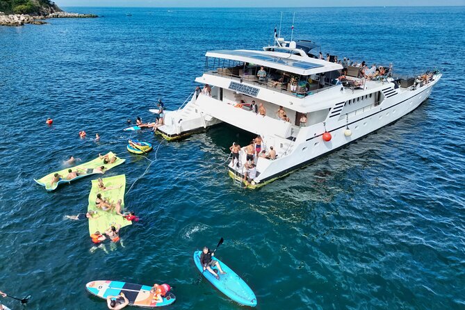 Mega Yacht ALL INCLUSIVE Yelapa Waterfall & Snorkeling Adventure - Open bar, music, and food: the real value play