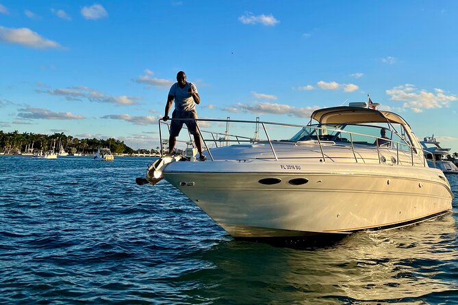Miami Beach Luxury Yacht Adventure: Explore Stunning Coastline - Captains make the day: Marcus, Diego, and Markus Welly