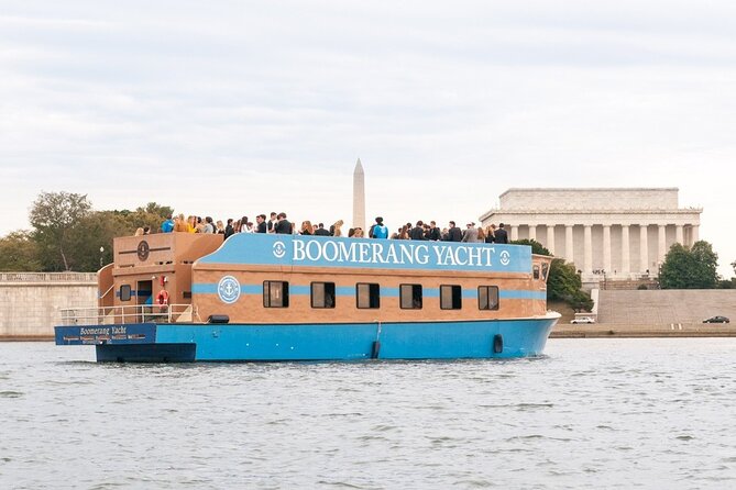 Party Yacht Cruise along Potomac River - Georgetown Waterfront to Watergate: Parks, Boardwalks, and Big DC Drama