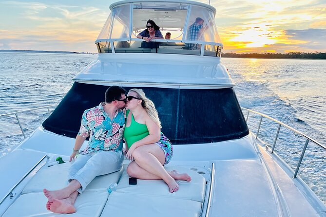 Private 3 Hour Sunset Cruise On A 50' Luxury Yacht With Captain - Price and Value: $900 Per Group Up to 6