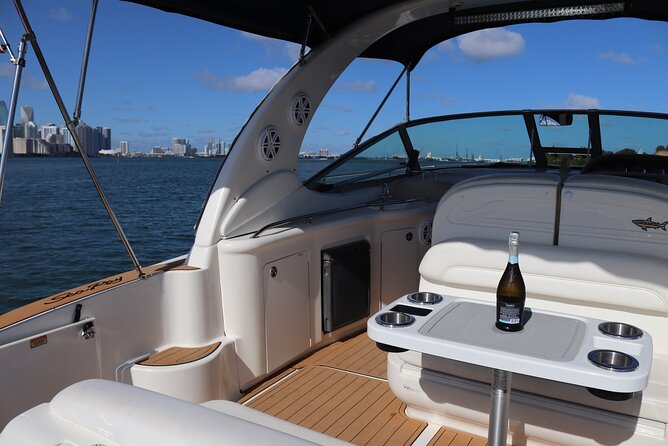 Private 4 Hours Sea Ray 34 Foot Yacht Rental in Miami - The 34-Foot Sea Ray Sundancer: What You’re Actually Renting