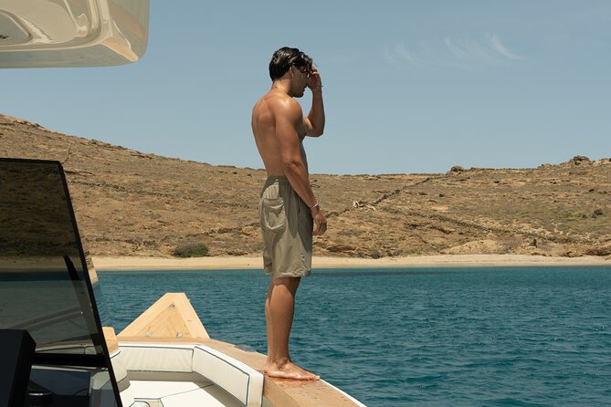 Private 5-Hour Cruise on Ultra Luxury Brand-New Yacht in Mykonos (Nevma) - Elia Beach finale: long swim time plus snacks and Greek wine/beer