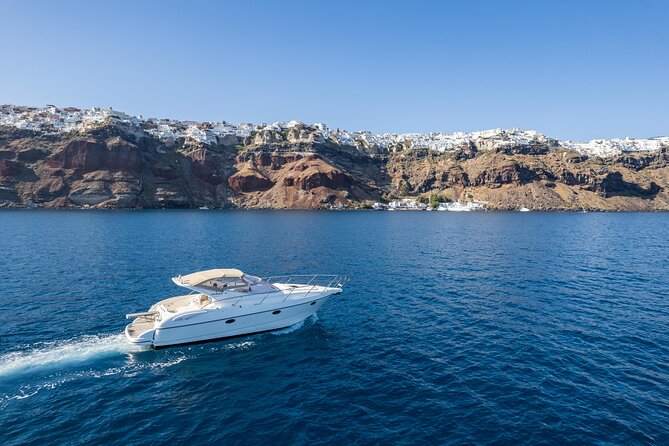 Private all included yacht Tour in Santorini - Red Beach swim: quick, scenic, and good for first-timers