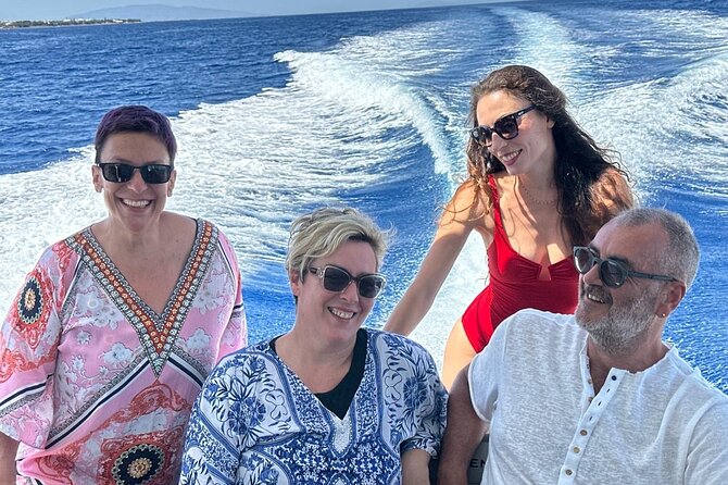 Private Caldera Cruise with Motor Yacht in Santorini - Stop 2: Red Beach Swim Time on the Way to More Caldera Views