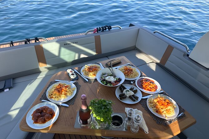 Private Caldera Cruise with Motor Yacht in Santorini - Stop 4: Thirassia (The Longest Stretch) + Meal View That Depends on the Wind