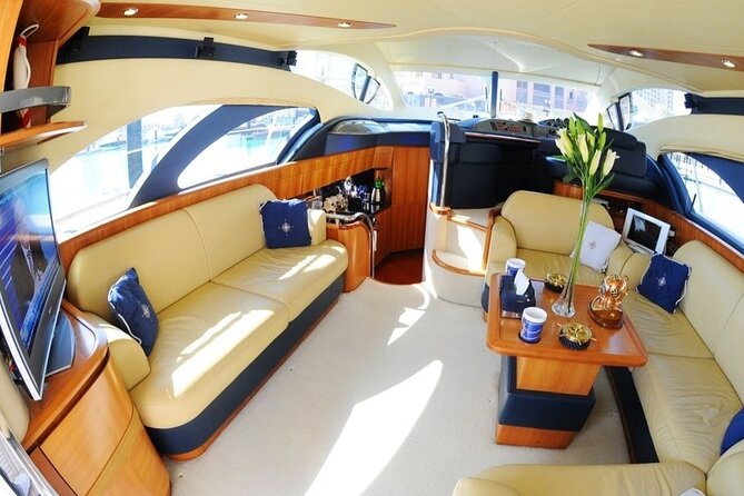 Private Charter Yacht: Dubai Marina, Atlantis And Burj al Arab - Bluewaters Island and Ain Dubai: the “new Dubai” look from sea level