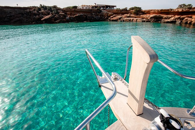 Private Full Day boat charter in Traditional Balearic Yacht - Entering the Yacht Comfort Zone: shade, teak, and swim access
