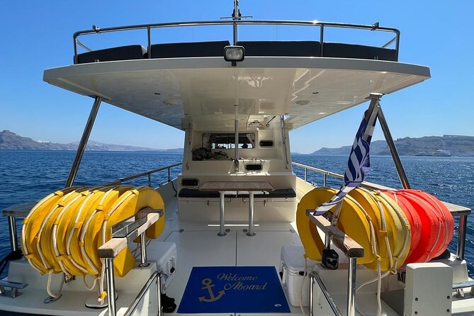 Private Full-Day Motor Yacht Cruise with Meal, Open Bar+Transfers - Thirasia snorkeling: the stop that turns photos into an experience