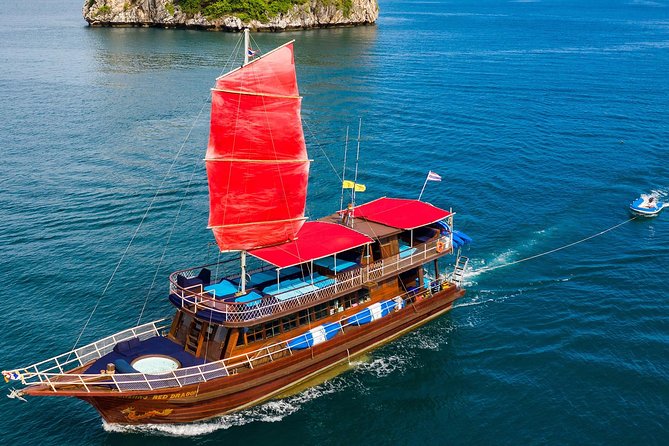 Private Full-Day Red Dragon Yacht to Angthong National Marine Park - Ko Nai Phut: sea kayaking remote limestone coast (and the kayak choice)