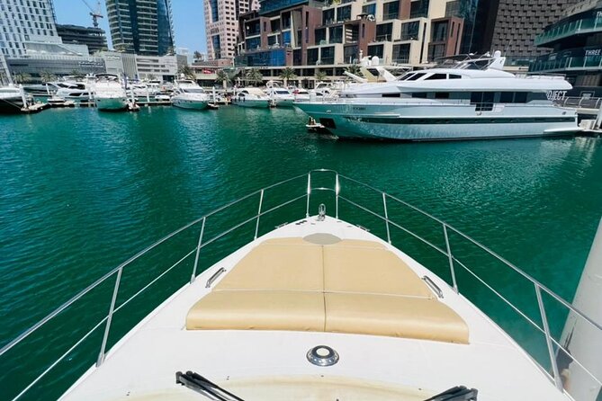 Private Luxury Yacht Tour From Dubai Marina - Welcome drinks, water, and what’s not included