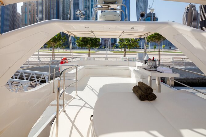 Private Yacht Dubai: Rent 61 ft Luxury Yacht up to 30 people - Two Cruise Lengths and a Flexible Onboard Hangout