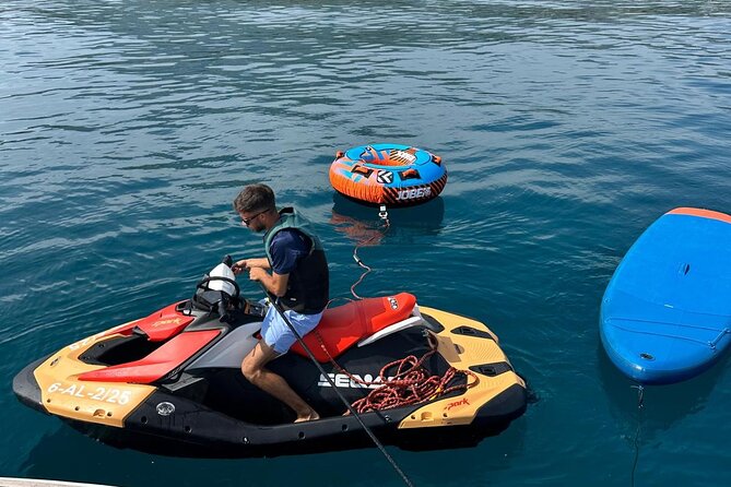 Private Yacht Experience with Jetski Included and Water Sports - The Donut Ride (30 Minutes): Quick, Loud, and Fun