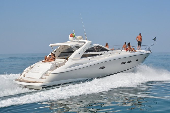 Private Yacht Hire in The Algarve - Majestic - Cruising Algarve caves and bays: how the jet rib changes the day