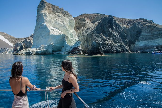 Santorini: Motor Yacht Day Cruise with 5-Course Lunch - Stop 2: Mesa Pigadia Beach for a Longer Water Break