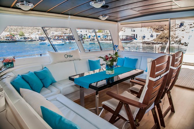 Santorini: Motor Yacht Day Cruise with 5-Course Lunch - Timing, Weather, and Captain Adjustments