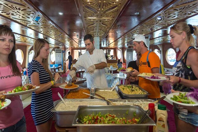 Side-Alanya: Pirate Yacht Tour (Legend Big Kral) with Lunch-Drink - Lunch and Unlimited Soft Drinks: Included Value, Simple Reality