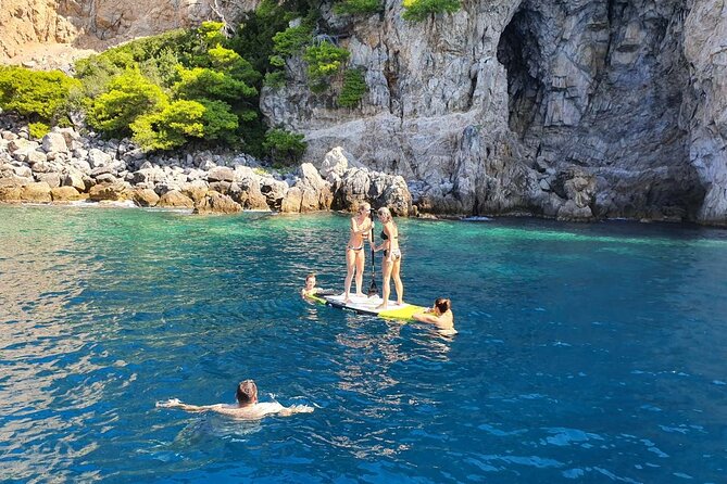 Small group tour by premium yacht to Elaphite Islands - Sunj Beach on Lopud: Sandy, Shallow, and Built for Relaxing