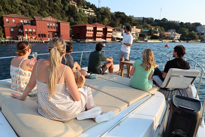 Small Group Yacht Tour With Unlimited Wine, Fruits & Mixed Nuts - Bosphorus Bridge and Galatasaray Island: the cruise’s action markers