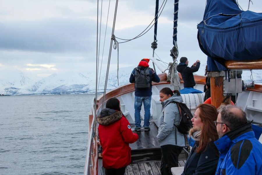 Tromsø: Luxury Polar Fjord Cruise w/ Hot Tub & Polar Plunge - The Meal and Coffee Bar: Reindeer Soup Done Right
