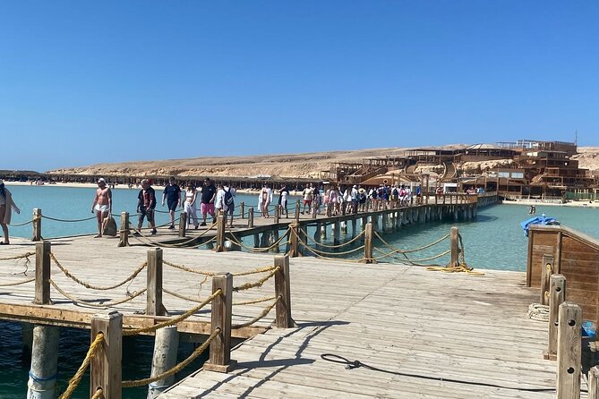 VIP Luxury yacht Snorkeling &Discover Orange Bay island _hurghada - Water sports on the return: banana boat and the Super Thriller boat ride