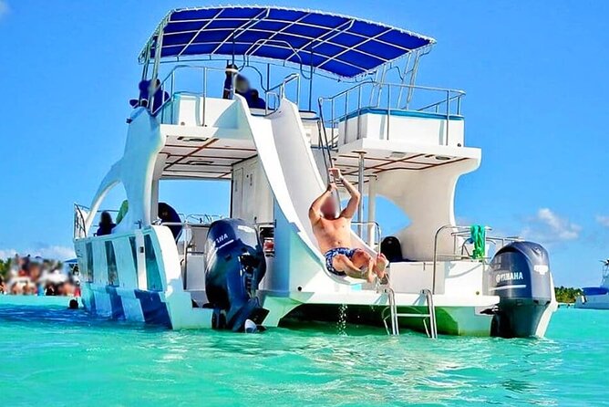 VIP Premium Yacht -Party Boat-Brunch - The catamaran cruise plan: Dolphin Island views to a natural pool swim