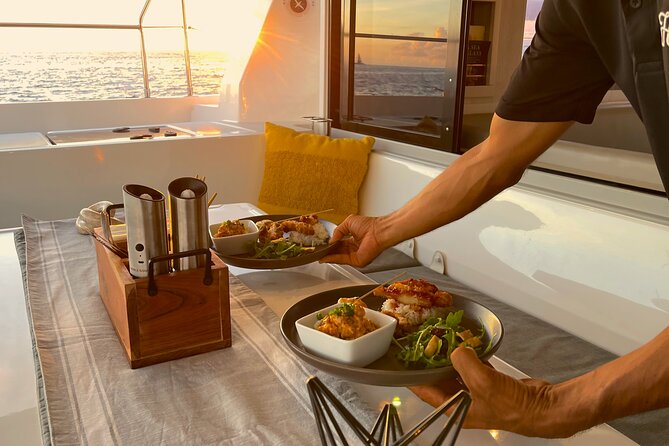 Waikiki's Premier Small Group Sunset Yacht + Tasting - Boarding at MANA Cruises + Charters: Where the Evening Starts