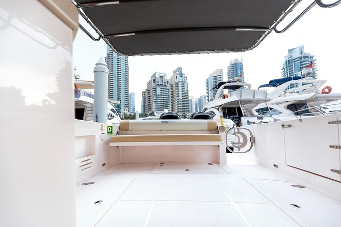 Yachting in Dubai: Book 36 ft Yacht Charter up to 10 people - Photos, swimming stops, and how to get the best moments